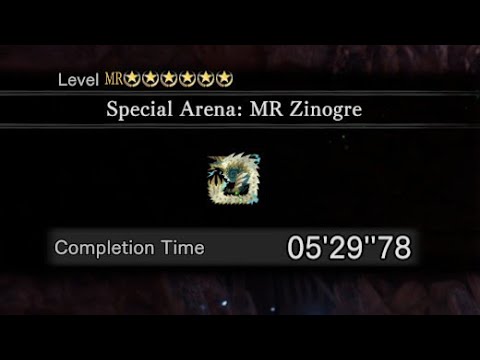MHW Iceborne- 5'29'78 'Special Arena: MR Zinogre' | Insect Glaive | TA Wiki Rules