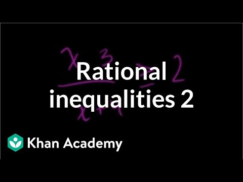 Rational Inequalities Part 2