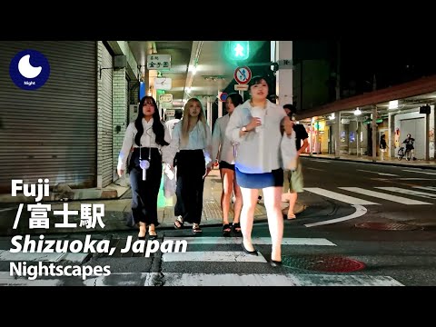 【富士・北口】夜の街を歩く｜土曜の飲み歩きと立ち入り禁止の工事