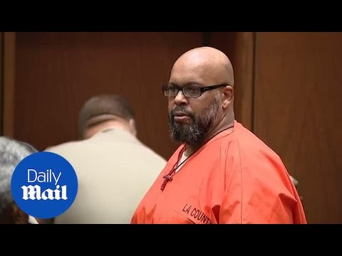 Suge Knight gives a 'death stare' after 28 year prison sentence