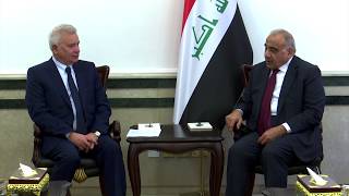 رئيس مجلس الوزراء السيد عادل عبدالمهدي يستقبل رئيس شركة لوك اويل السيد فاغيت الكبيروف