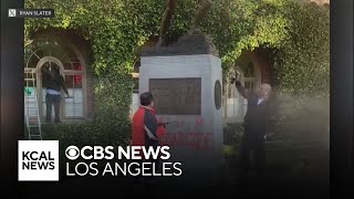 USC president meets with student protesters