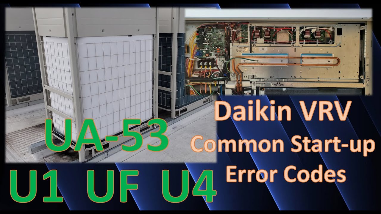 HELP!!! Most Common Daikin VRV Start-up Errors 3-27-2022