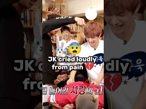 Jungkook’s Loud Cry Wasn’t Acting 😭 | BTS Punishment Game #Jungkook #BTS #shorts