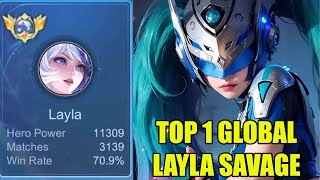 Download lagu Hero sampah ga guna di tangan Raja layla top 1 global bisa savage dan gendong 1 tim mp3