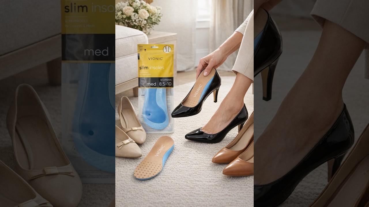Watch Vionic Slim Fit Women's Dress Shoe/Heels Insoles video