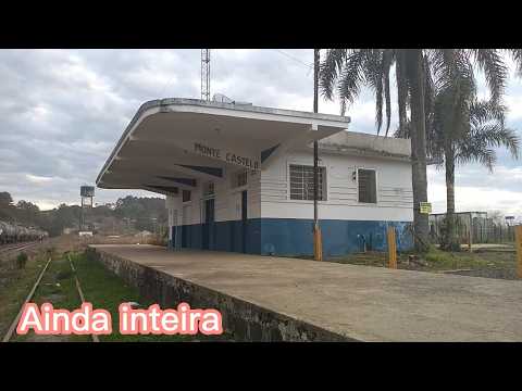 Abandonada! Mais ainda intacta, sem vidros quebrados - Estação de Monte Castelo SC