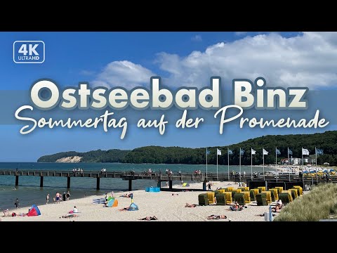Sommertag auf der Promenade von Binz - Rügen Urlaub 2022 (4K Walk)