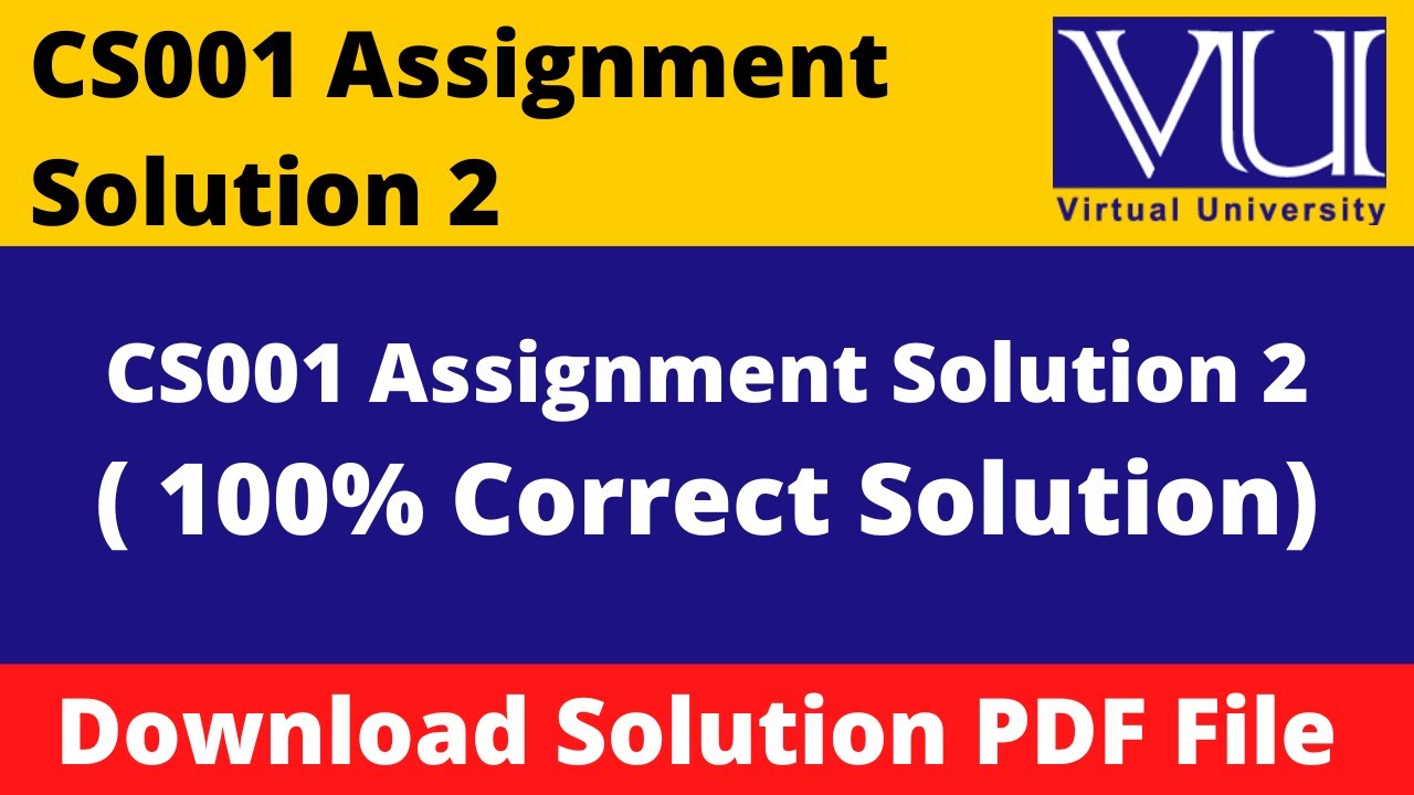 cs001 assignment 2 solution 2022 || Download File