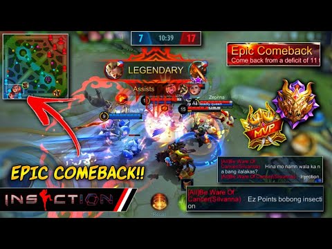 iNSECTiON Destroyed a Trashtalker Enemy Again! 🔥 | Solo Rank Gameplay [ iNSECTiON ] MLBB