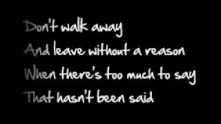 Don't Walk Away Music Video