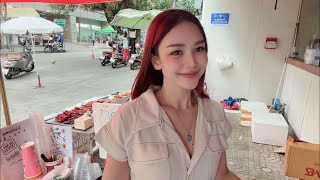 LIVE Street Café - Welcome Family 🤗 Ploysai Coffee Lady in Bangkok Thailand - Thai Street Food