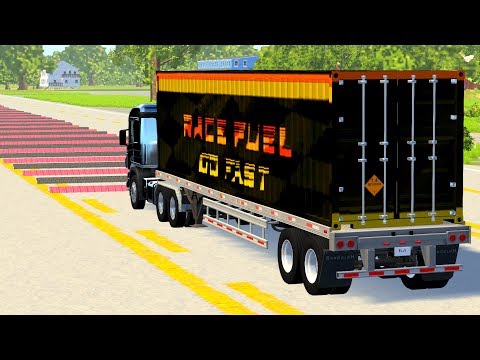 BeamNG Drive Crashes - 200+ Consecutive Speed Bumps #1