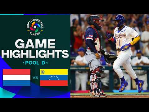 Netherlands vs. Venezuela 2026 World Baseball Classic | Game Highlights