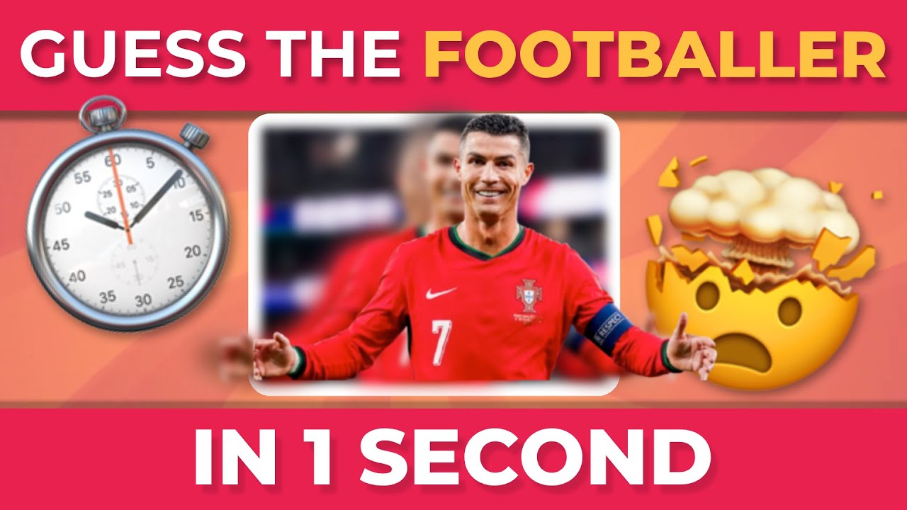 GUESS THE FOOTBALL PLAYER IN 1 SECOND ⚽ | Sport Quiz
