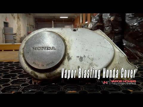 Vapor Blasting a Honda Cover from Small Engine | Cleaning and Polishing - Vapor Honing Technologies