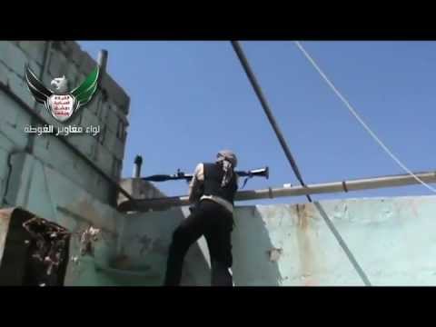 استهداف كتيبة الحافظ الذهبي التابعة للواء مغاوير الغوطة بقذائف آر بي جي قوات النظام في حي جوبر في مدينة دمشق