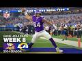 Minnesota Vikings Vs Los Angeles Rams Game Highlights NFL 2024 Season Week 7