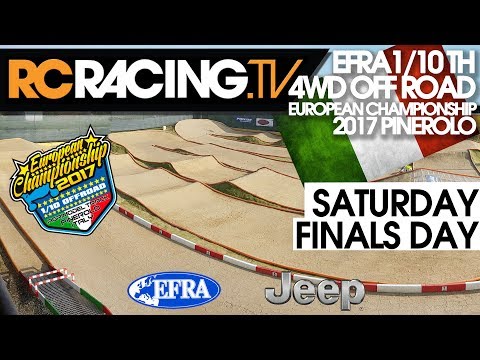EFRA 1/10th 4WD Off Road Euros 2017 - Saturday - Finals Day - Live