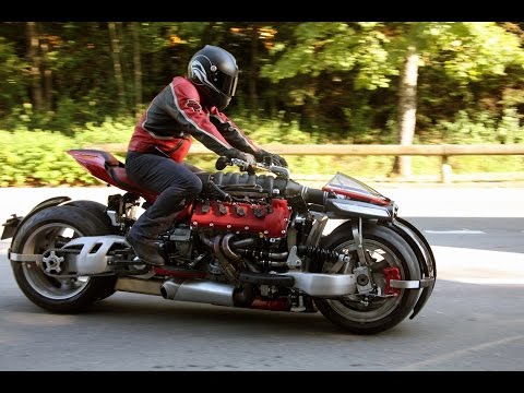 LM847 - LAZARETH - V8 ENGINE POWERED MOTORCYCLE - Test Drive in Annecy