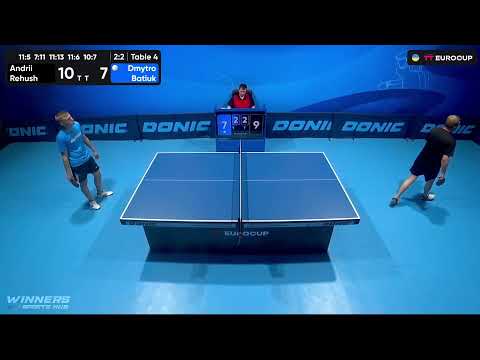 12:00 Andrii Rehush - Dmytro Batiuk 26.08.2023 TT Euro.Cup Ukraine Master. TABLE 4