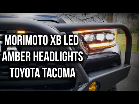 Morimoto XB Amber Sequential Headlights Toyota Tacoma | Installation | Demo