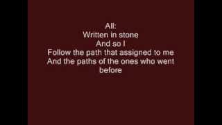 Mulan Jr.: Written In Stone (Pt. 3) with lyrics