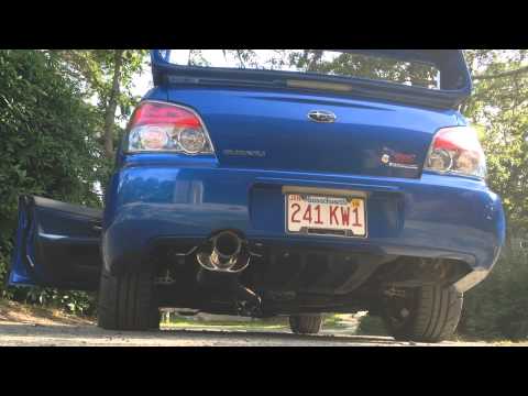 2006 WRX STi TurboXS Turbo back exhaust catted standard muffler stage 2