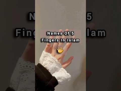 Fingers names in islam 📿☪️ 🕌 #shortsfeed #islam