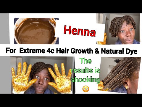 How To Make Henna Hair Mask For Natural Color Dying & Strengthen Extremely….. #hennahairgrowth