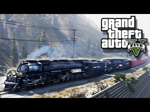 GTA 5 Train Simulator Mod - (Union Pacific Big Boy 4014) Railroad Engineer Mod