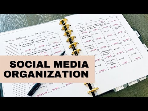 Organizing my Social Media Planning #organizedlife