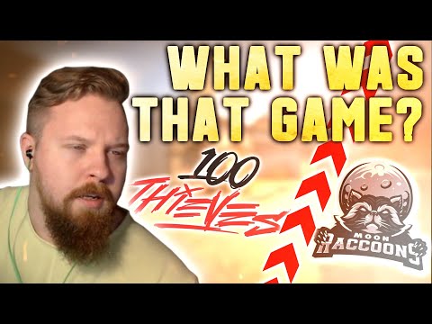 THE BEST PRO MATCH I'VE SEEN?! (100T VS MOON RACCOONS HIGHLIGHTS)