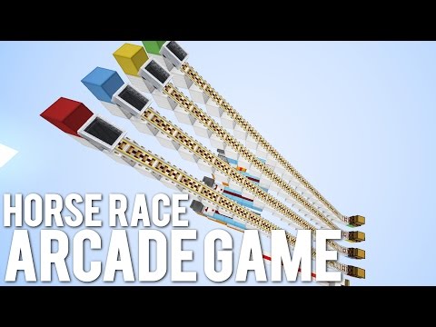 Minecraft: Horse Racing Simulator Arcade Game! [Mini Game]