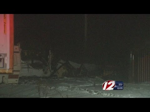 Freetown fire crews battle a mobile home fire
