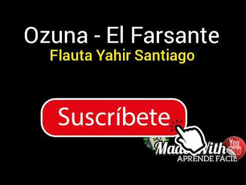 Ozuna - el farsante en flauta dulce con notas