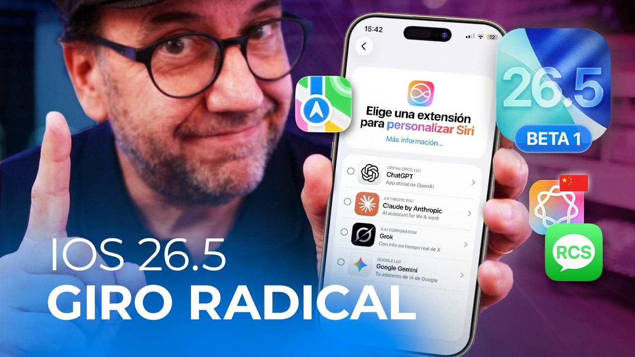 iOS 26.5 Beta 1: ¿Siri con ChatGPT, Gemini o Claude? Lo que prepara Apple