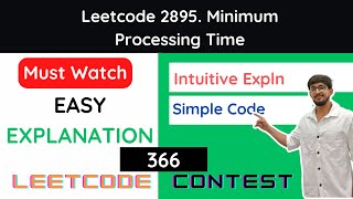 Leetcode 2895 Minimum Processing Time