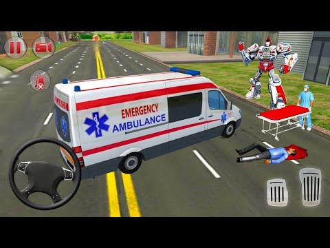 Ambulance robot city rescue simulator #8 | Android games
