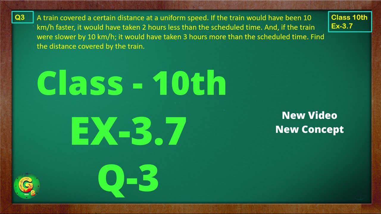 Ex 3.7 Q3 Class10 | Linear Equation in Two Variable | Exercise 3.7 | Class10 Ex 3.7 Q3 | Green Board