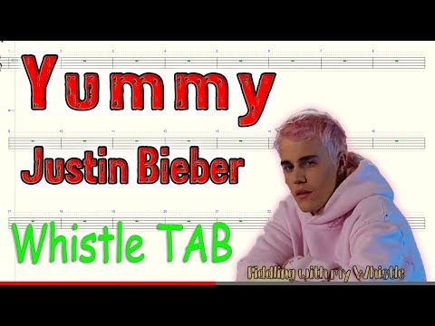 Yummy - Justin Bieber - Tin Whistle - Play Along Tab Tutorial