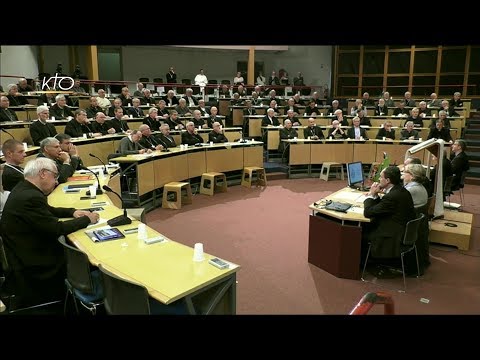 Séance de clôture de l’assemblée plénière des évêques de France