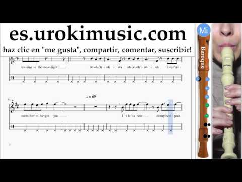 Como Tocar Flauta dulce B. Shakira Can't Remember to Forget You Parte#2 Clases Notas Musicales