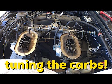 Tuning the dual 32/36 DGV Weber carburetors on the 1973 Datsun 240z