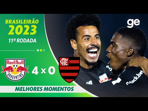 Gols e lances de Red Bull Bragantino x Flamengo