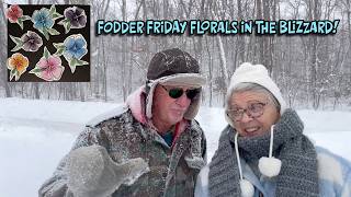 Fodder Friday Floral with Marcee! A Blizzard, A Tidy-Up, A Stone, and Some Tea! #watercolors #easy
