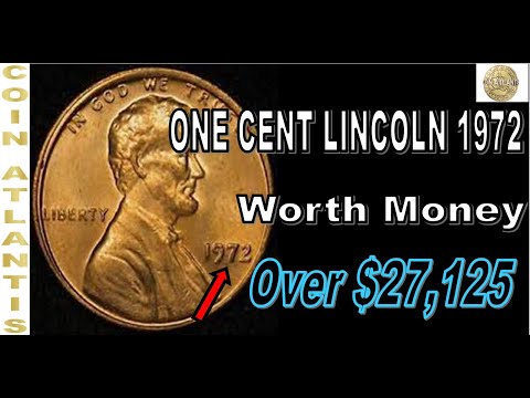 1972 Lincoln Cent (Double Die),worth money over $27,125