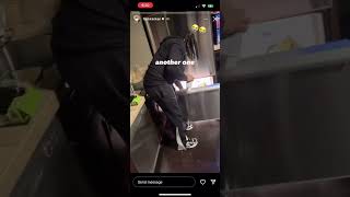 Lucki spills the lean 😭😭 and Kankan records it 😭   #fyp #lucki #kankan #undergroundrap