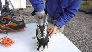 Fitting Grivel 'New Matic' Crampons to Climbing Boots