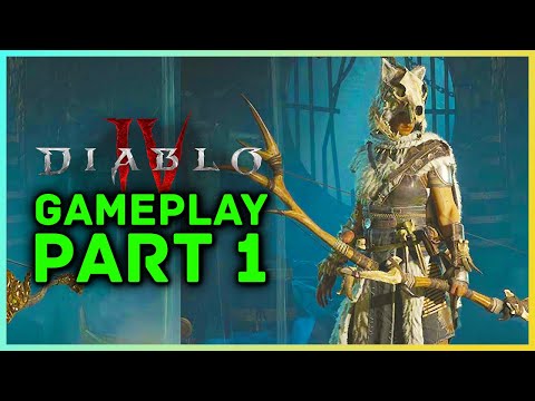 Diablo 4 Gameplay PC Walkthrough Part 1 - Beta Gameplay Reaction & Impressions...